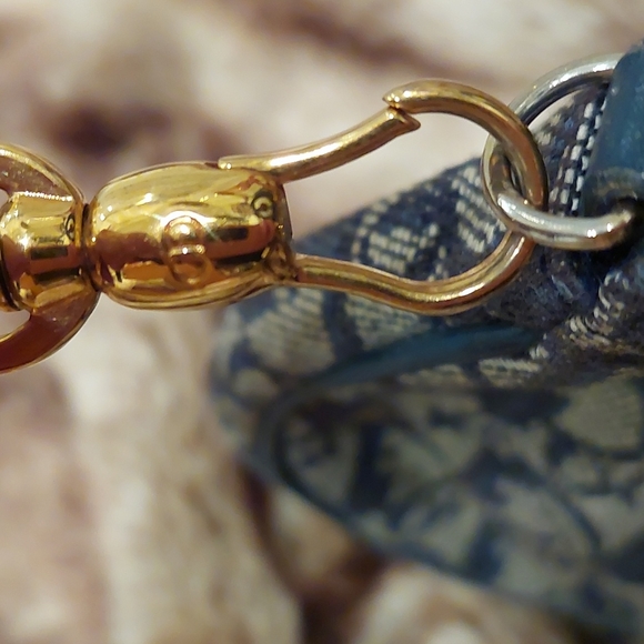 CHRISTIAN DIOR DIORISSIMO Vintage Mini Saddle Bag Navy Logo COA included! - Picture 4 of 12